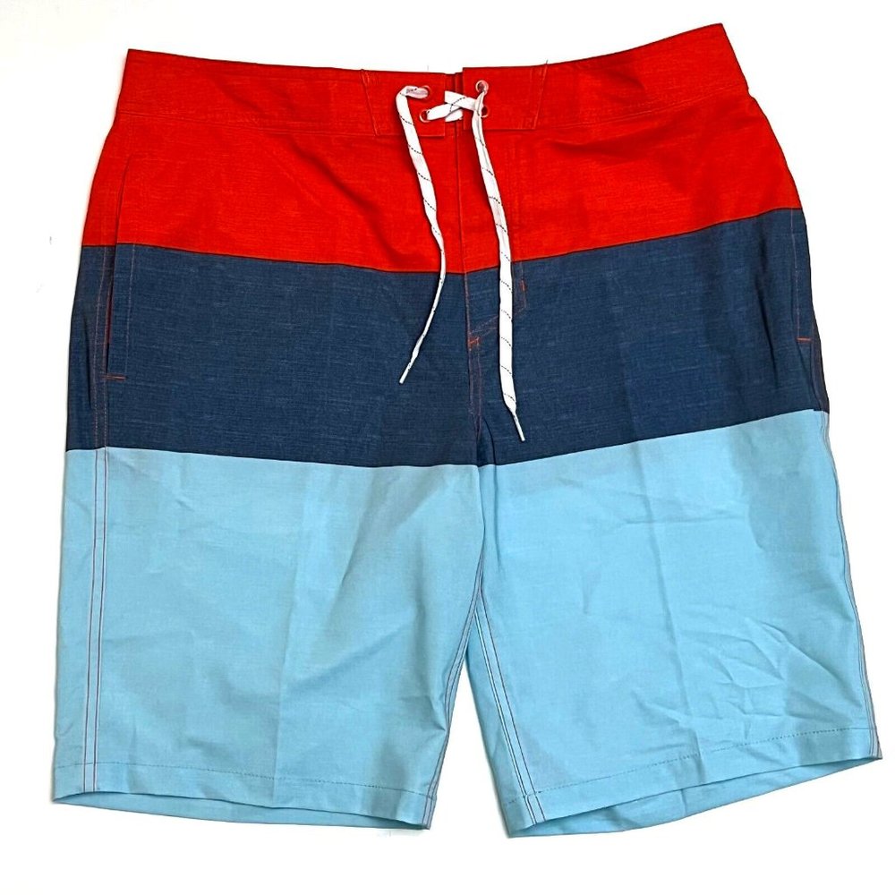 Goodfellow & Co. Mens Board Swim Shorts - Coral Blue